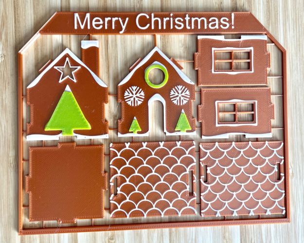 Gingerbread Christmas Card 3D Print 466961