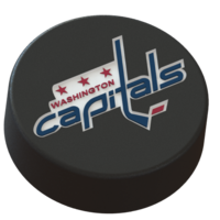 Small Washington Capitals logo on ice hockey puck 3D Printing 46711