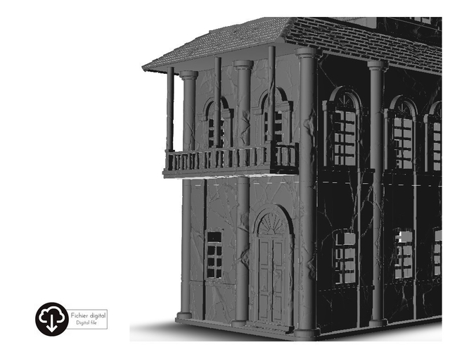 Palace with balcon 22 3D Print 467201