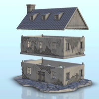 Small House with floor 13 3D Printing 467253