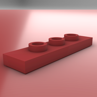 LEGO Jumper Plate 1X4 with 3 Knobs - Thumbnail 3