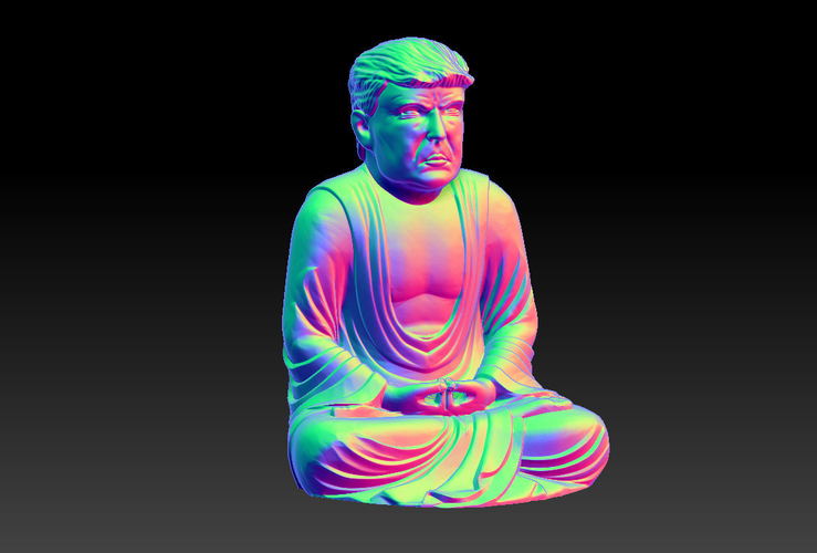 TRUMP BUDDHA A 3D Print 467283