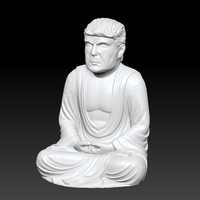 Small TRUMP BUDDHA A 3D Printing 467285