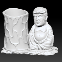 TRUMP BUDDHA PEN HOLDER 1 - Thumbnail 3
