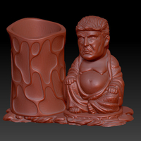 TRUMP BUDDHA PEN HOLDER 1 - Thumbnail 4