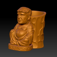 TRUMP BUDDHA PEN HOLDER 2 - Thumbnail 2