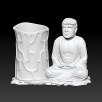 Small TRUMP BUDDHA PEN HOLDER 3 3D Printing 467308