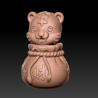 LUCKY LUCKY BAG TIGER NEW YEAR DECORATIONS - Thumbnail 1