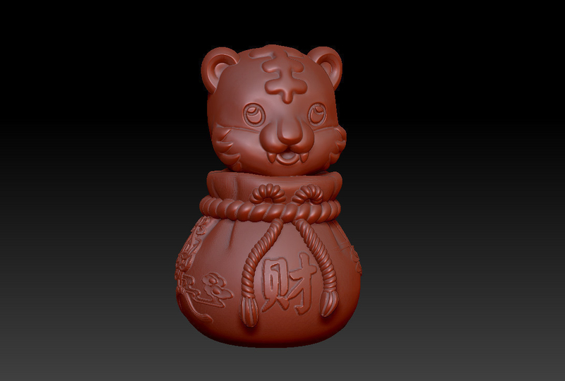 LUCKY LUCKY BAG TIGER NEW YEAR DECORATIONS