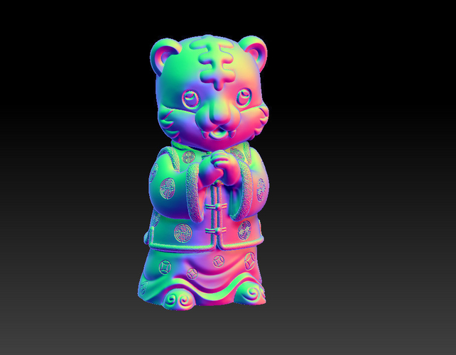 NEW YEAR'S DECORATIONS FOR THE YEAR OF THE TIGER 3D Print 467333
