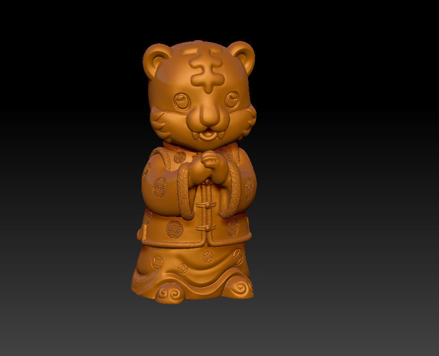 NEW YEAR'S DECORATIONS FOR THE YEAR OF THE TIGER 3D Print 467334