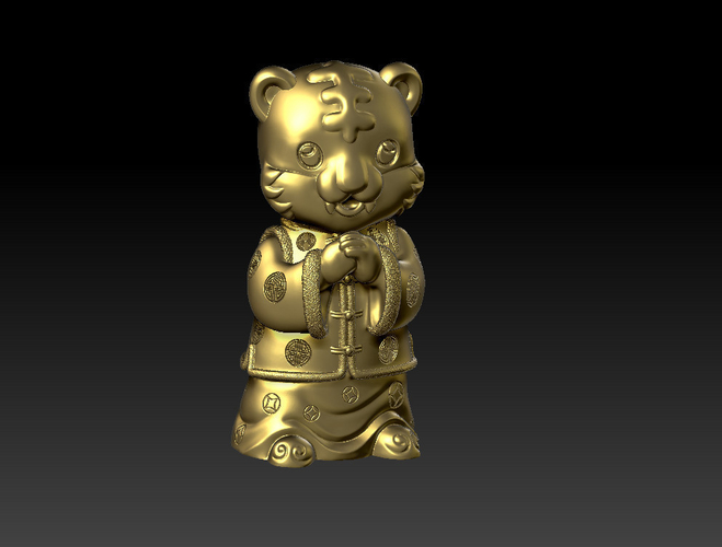 NEW YEAR'S DECORATIONS FOR THE YEAR OF THE TIGER 3D Print 467335