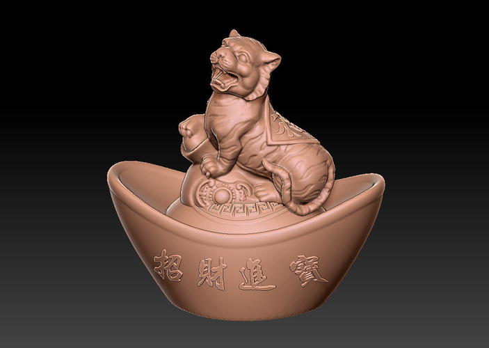 THE YEAR OF THE TIGER GOLD INGOT EDITION TIGER 2 3D Print 467342