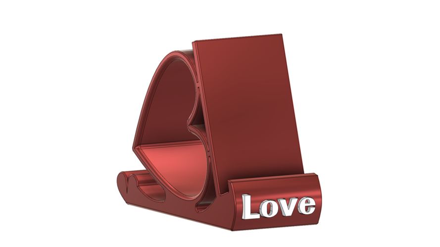 Standphone or Tablet Heart Love With Slipcase 3D Print 467376