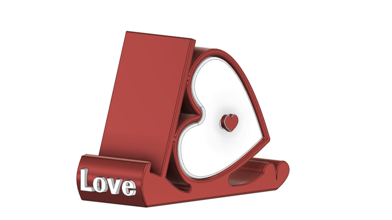 Standphone or Tablet Heart Love With Slipcase