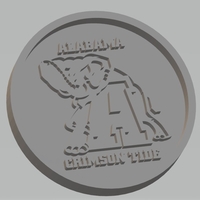 Small University Of Alabama Coaster 3D Printing 467391