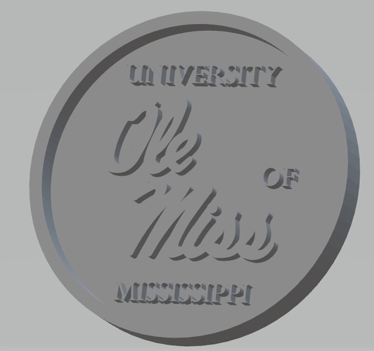 University Of Mississippi - Ole Miss 3D Print 467393