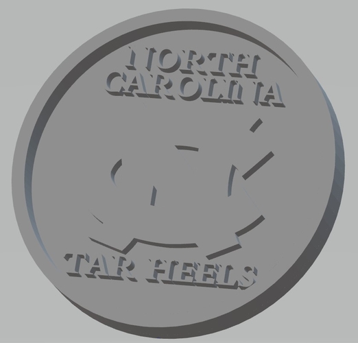 University Of North Carolina - Tar Heels 3D Print 467436