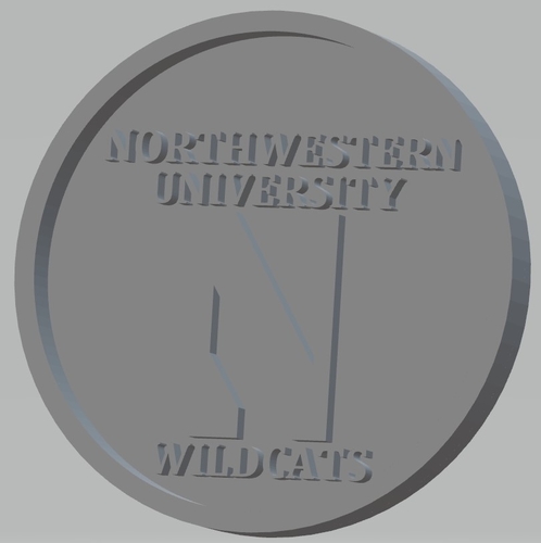 Northwestern University - Wildcats 3D Print 467437