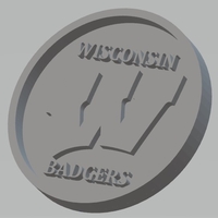 Small University of Wisconsin - Badgers 3D Printing 467450