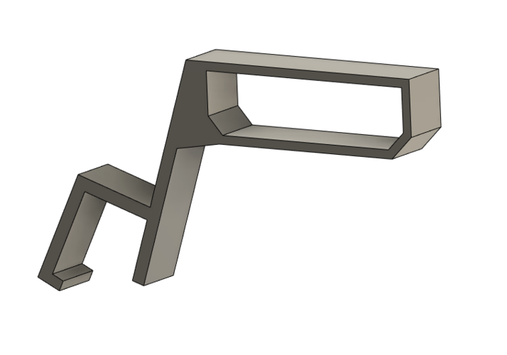 LED Under_cabinet lamp holder on Dell Monitor SE2416H 3D Print 467502