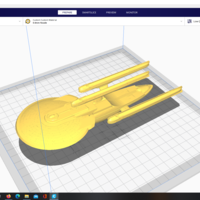 StarTrek Kirov Class Dreadnought starship - Thumbnail 1