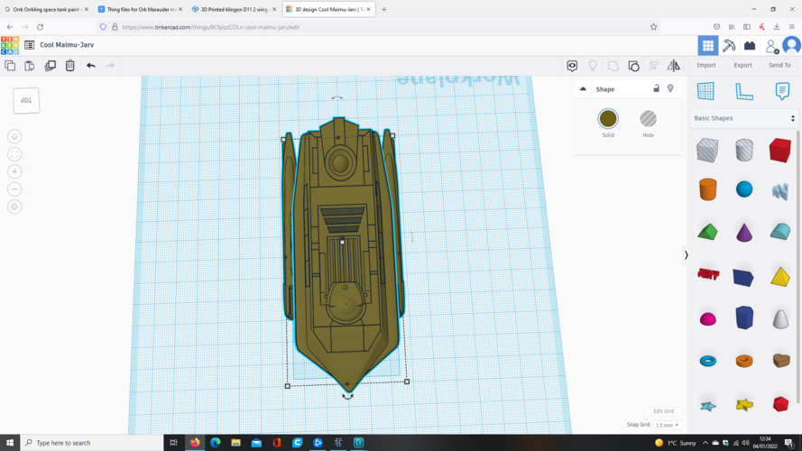 Star Trek Federation warp shuttle 3D Print 467634