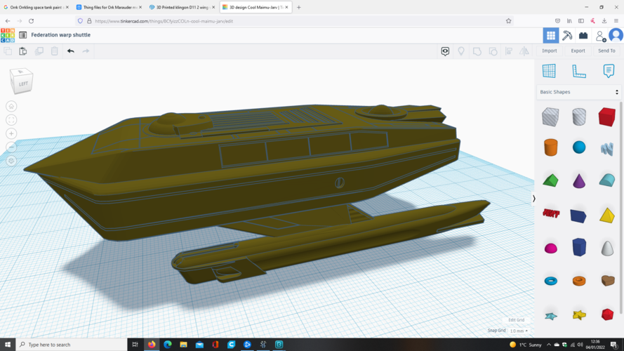 Star Trek Federation warp shuttle 3D Print 467636