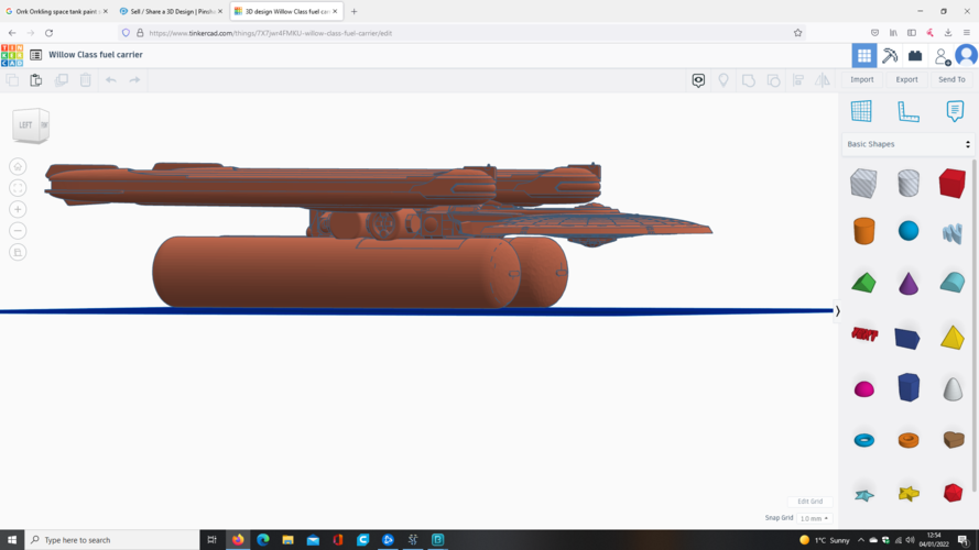 Star Trek Federation Willow Class Fuel Carrier 3D Print 467650