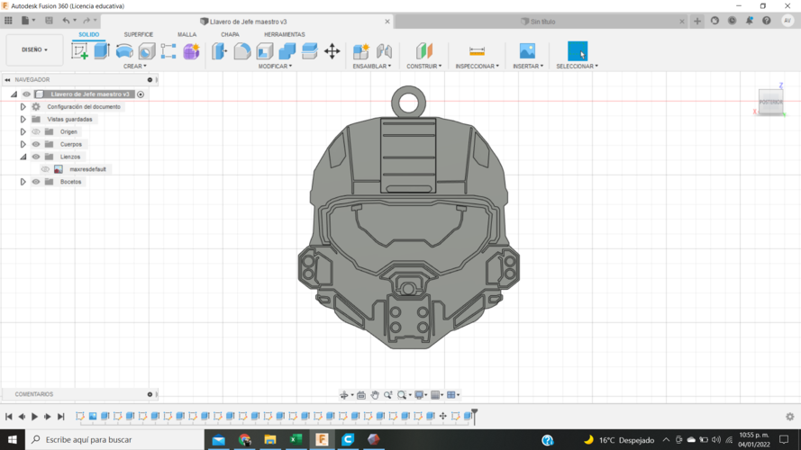 Keychain Master Chief  - Halo 5 3D Print 467672