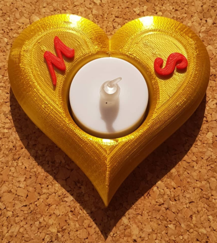 Heart Candle Holder 3D Print 467773