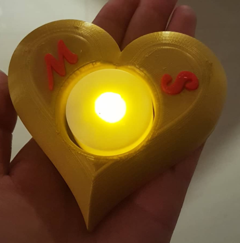 Heart Candle Holder 3D Print 467775