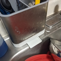 Small Base with Drain Spout for OXO Sink Caddy 3D Printing 467812