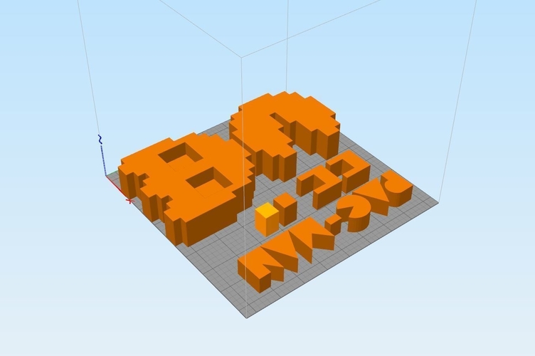 Pacman Stand Arcade Pixel 3D Print 467867