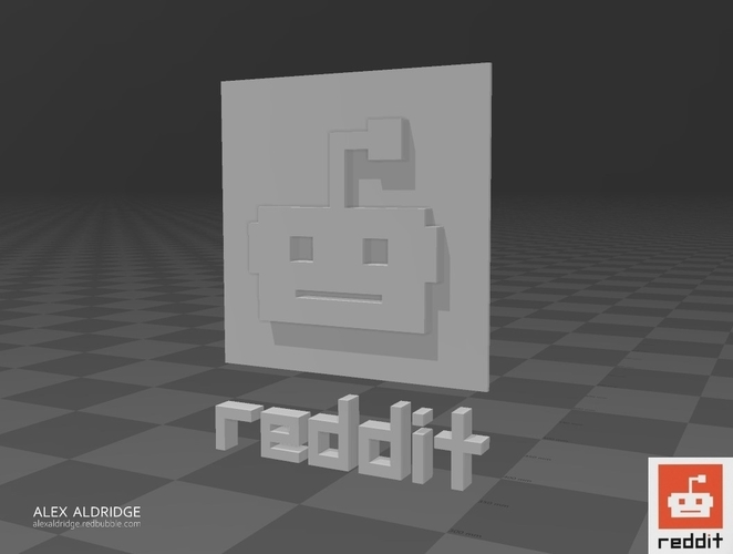 Reddit Logo Concept 3D Fan Art