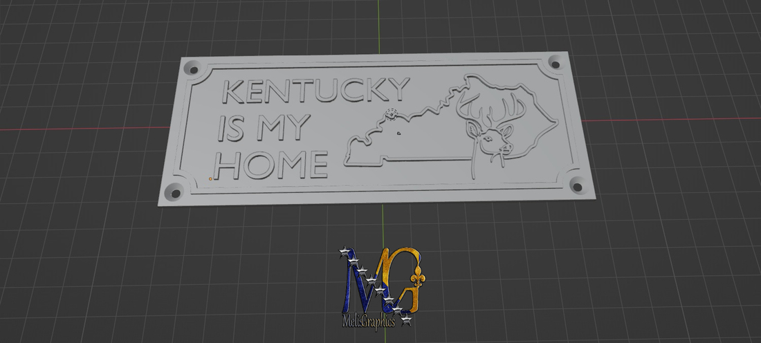 Kentucky Is My Home - Sign - STL 3D Print File