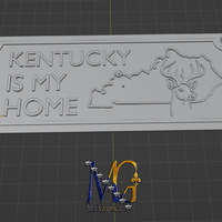 Kentucky Is My Home - Sign - STL 3D Print File - Thumbnail 1