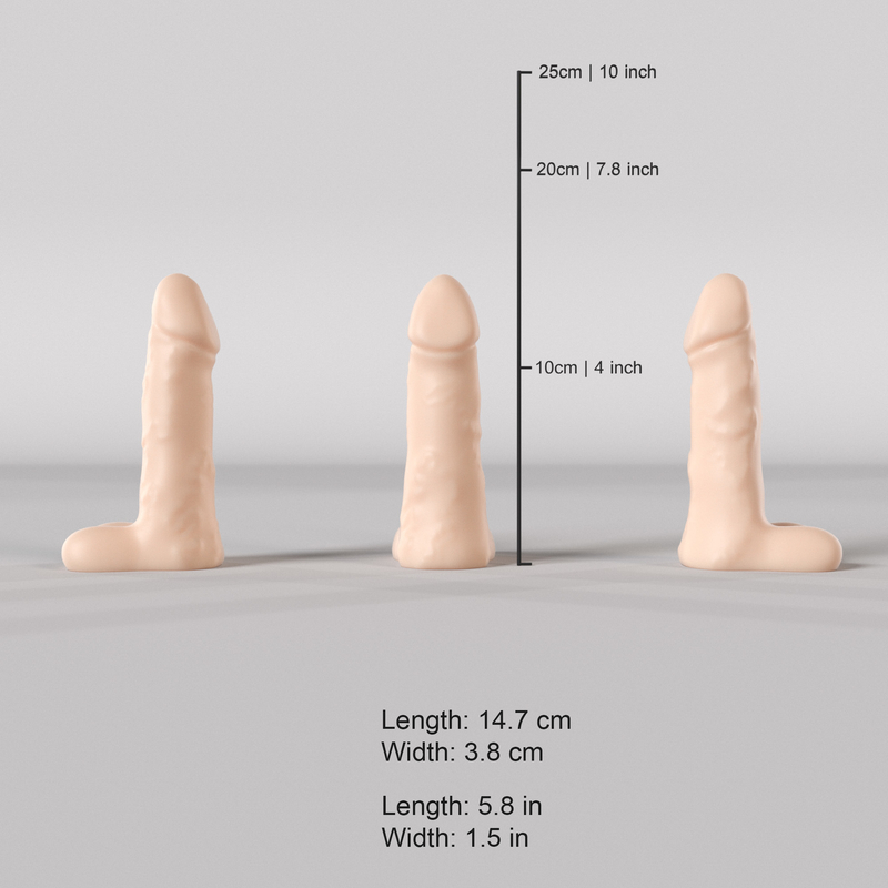 average size dildo 15cm