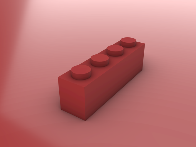 LEGO Brick - 1X4 3D Print 468278