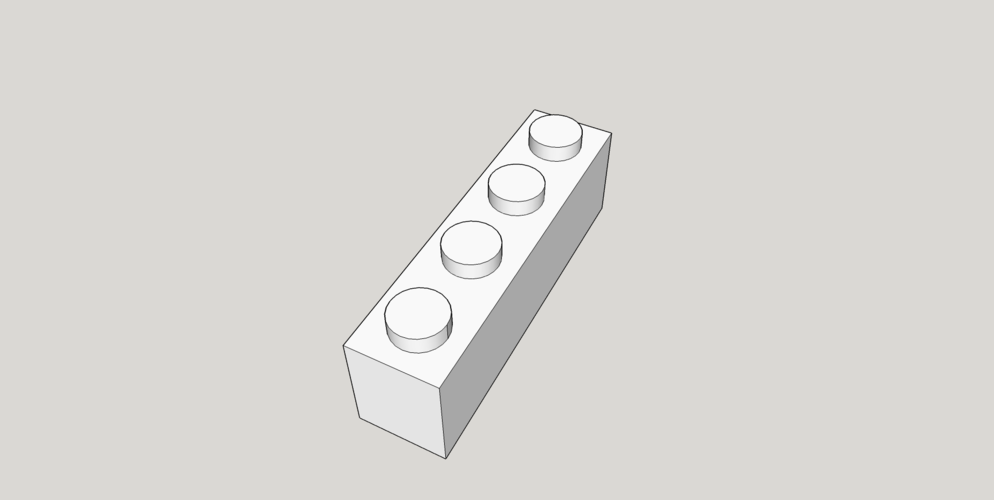 LEGO Brick - 1X4 3D Print 468283