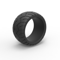 Diecast rear chopper tire Scale 1 to 10 - Thumbnail 1
