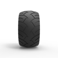 Diecast rear chopper tire Scale 1 to 10 - Thumbnail 3