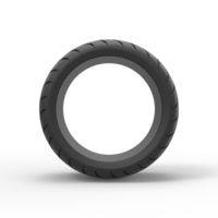 Diecast rear chopper tire Scale 1 to 10 - Thumbnail 4