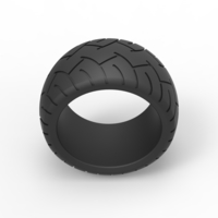 Diecast rear chopper tire Scale 1 to 10 - Thumbnail 5
