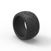 Diecast rear chopper tire Scale 1 to 10 - Thumbnail 6