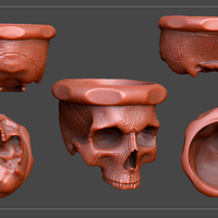Screw Skull - ( mini vase ) - Thumbnail 2