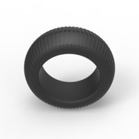 Diecast vintage monster truck tire Scale 1 to 25 - Thumbnail 6