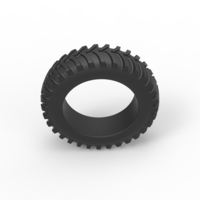 Diecast Tractor tire Scale 1 to 25 - Thumbnail 5