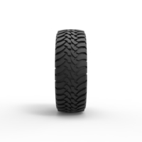 Diecast Trophy truck tire Scale 1 to 10 - Thumbnail 3
