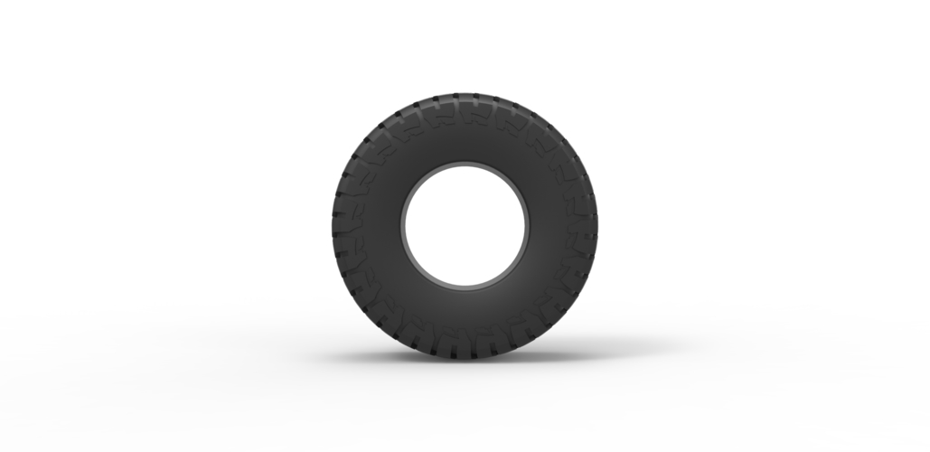 Diecast Trophy truck tire Scale 1 to 10 3D Print 468419